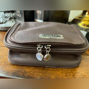 “BVLGARI” Dark Brown Toiletry Bag